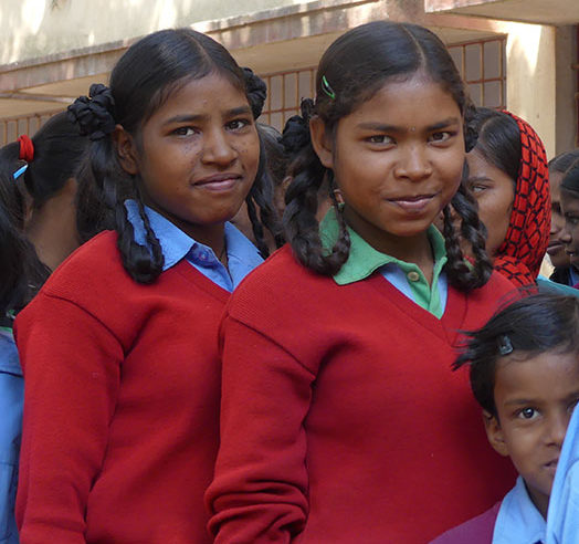 Students at lunchtime at school