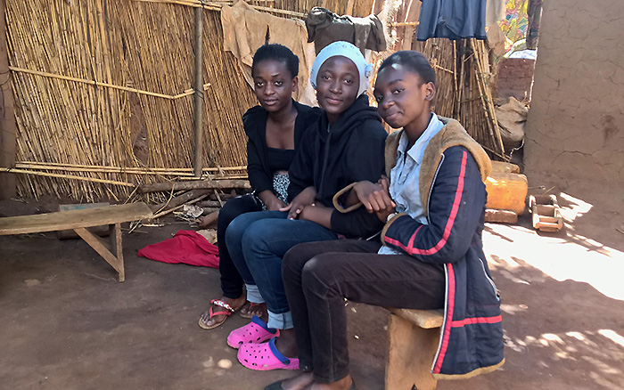 Students in the Dzaleka refugee camp in Malawi