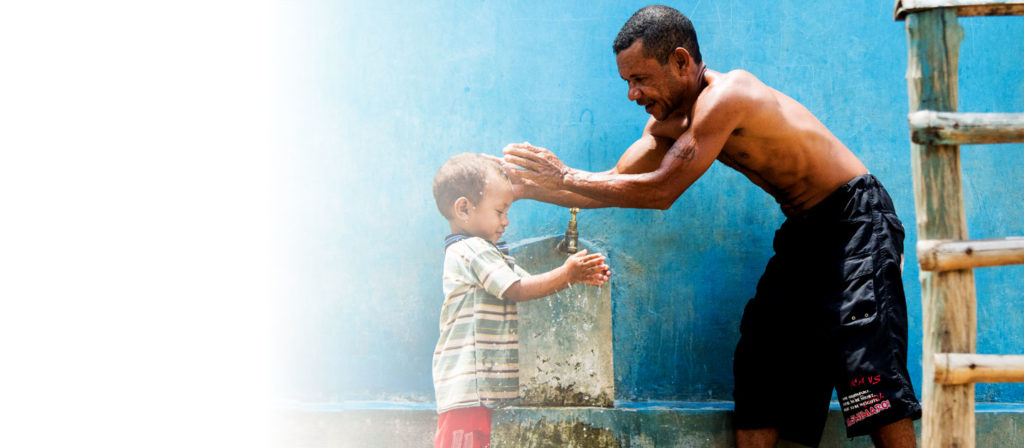 Father and son in Timor-Leste