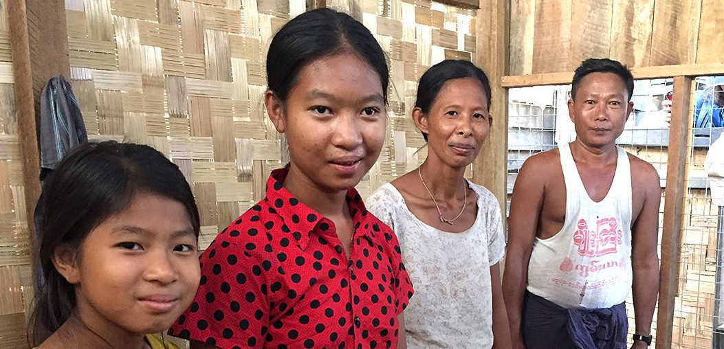Family in Myanmar assisted with new home