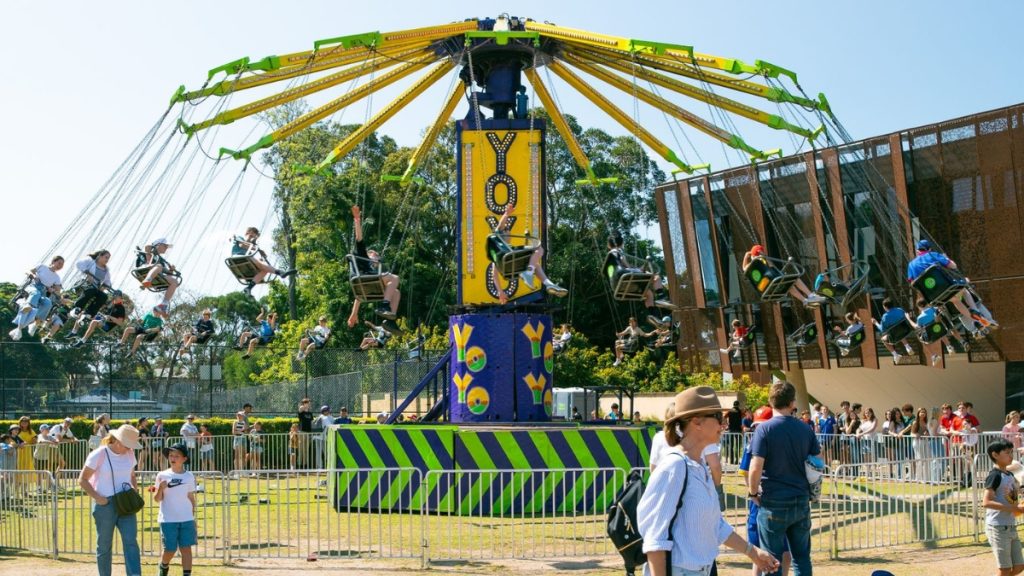 A merry-go-round ride at the 2024 Bazarr