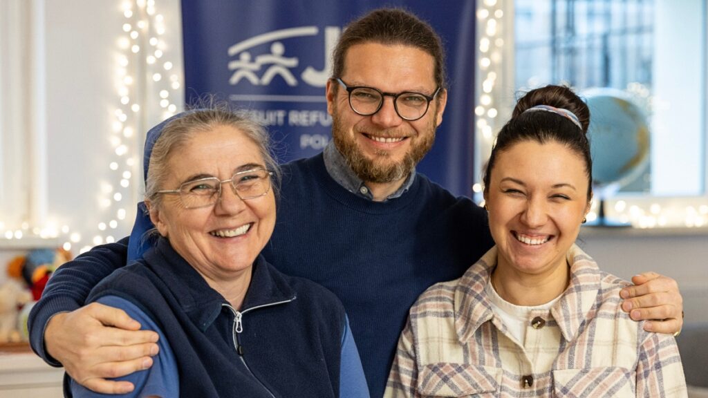 Members of the Jesuit Refugee Services Poland team